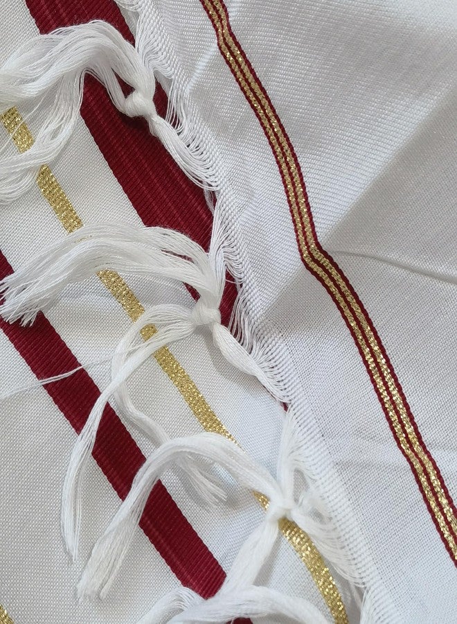 Rooherd tallit lady prayer shawl Christian woman jewish cloth scarf (1, NEW-Red) - Image 4
